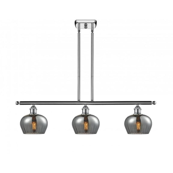 Innovations 516-3I-PC-G93-L-LED Large Fenton 3 Light Island Light part of the Ballston Collection, Polished Chrome