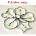 thumbnail image 5 of Stainless Steel Egg Molds, 5 Pack 3.5 Inch Different Shape Silver, 5 of 5