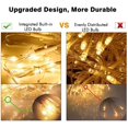 thumbnail image 2 of LED Curtain String Lights, Outdoor Waterproof Lights Remote Control 8 Lighting Modes with AC Power Adapter for Bedroom Living Room Party Wedding Decoration, 300PCS LED - Warm White, 2 of 8