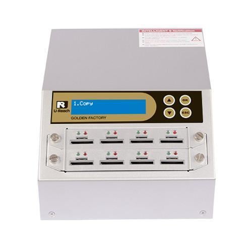 U-Reach 1 to 7 SD/MicroSD Card Duplicator and Sanitizer - Golden Series - SD908G