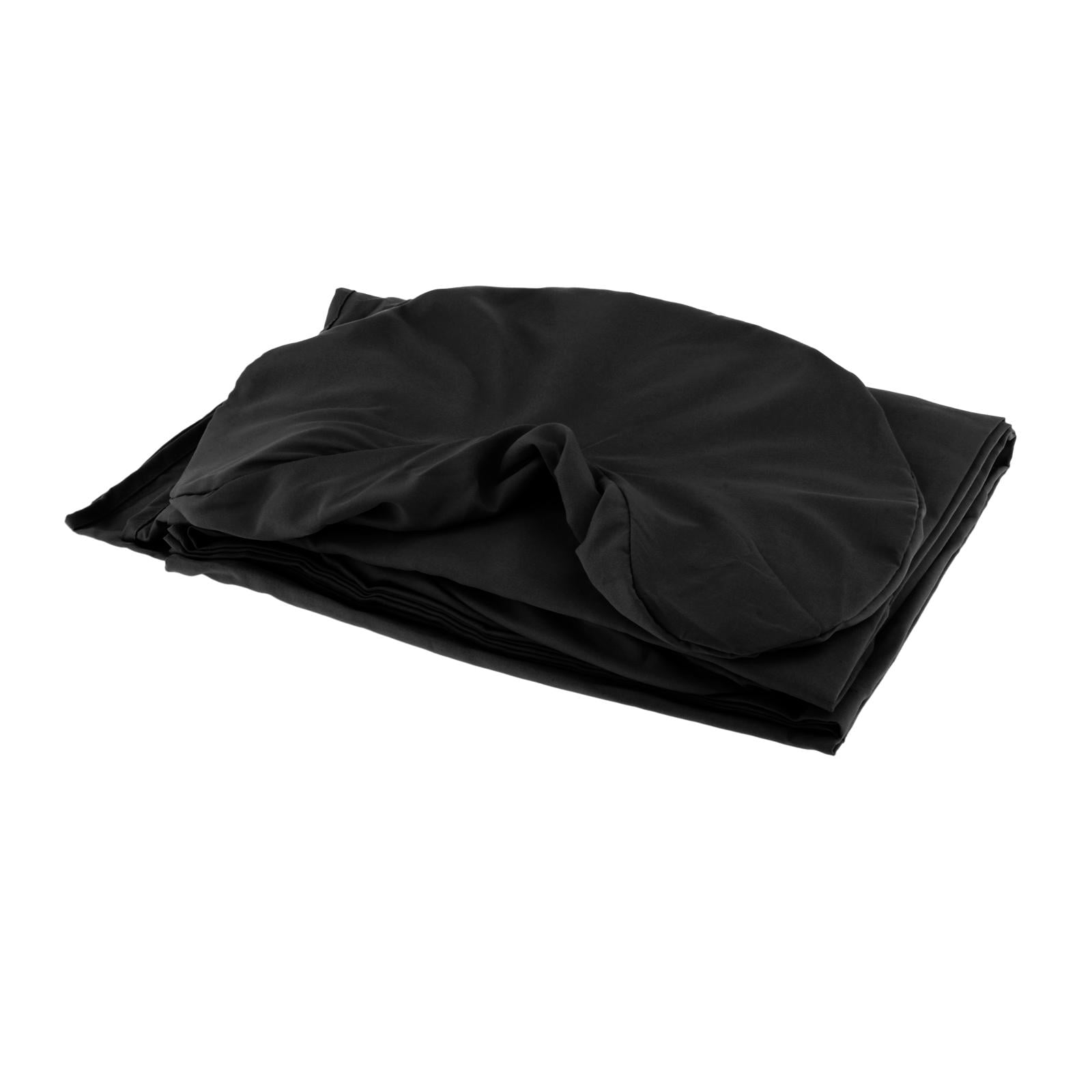 TOOYFUL 3 Pieces Massage Table Sheet Set,SPA Bed Cover, Breathable, Soft,Washable,Face Rest Cover,Massage Fitted Sheet for Beauty SPA Black