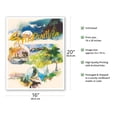 thumbnail image 2 of Scandinavia - SAS Scandinavian Airlines System - Vintage Airline Travel Poster - Fine Art Matte Paper Print (Unframed) 16x20in, 2 of 4
