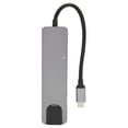 thumbnail image 1 of Hub USB C 6 en 1 a 4K a 30HZ Adaptador multipuerto USB C con puerto de carga PD Ethernet 100 Gigabit 2 Hub USB 3,0 USB C, 1 of 5