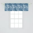 thumbnail image 2 of Ambesonne Sea Shells Window Valance, Flowers and Fishes, 54" X 18", Blue White, 2 of 3