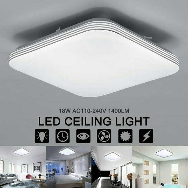 1400LM Bright 18W Square LED Ceiling Down Light Panel For Home Bathroom