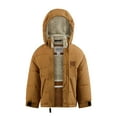 thumbnail image 2 of LONDON FOG Boys' Active Puffer Jacket - Stylish Winter Coat, Tan, 10/12, 2 of 2