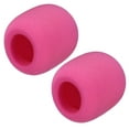 thumbnail image 1 of Cubierta de micrófono de esponja tipo bola gruesa de 2 piezas, protección de pantalla contra el viento, rosa para KTV, 1 of 2