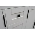 thumbnail image 4 of Bellaterra Home 55" Double vanity in Glacier Ash finish top with Black galaxy and rectangle sink, 4 of 14