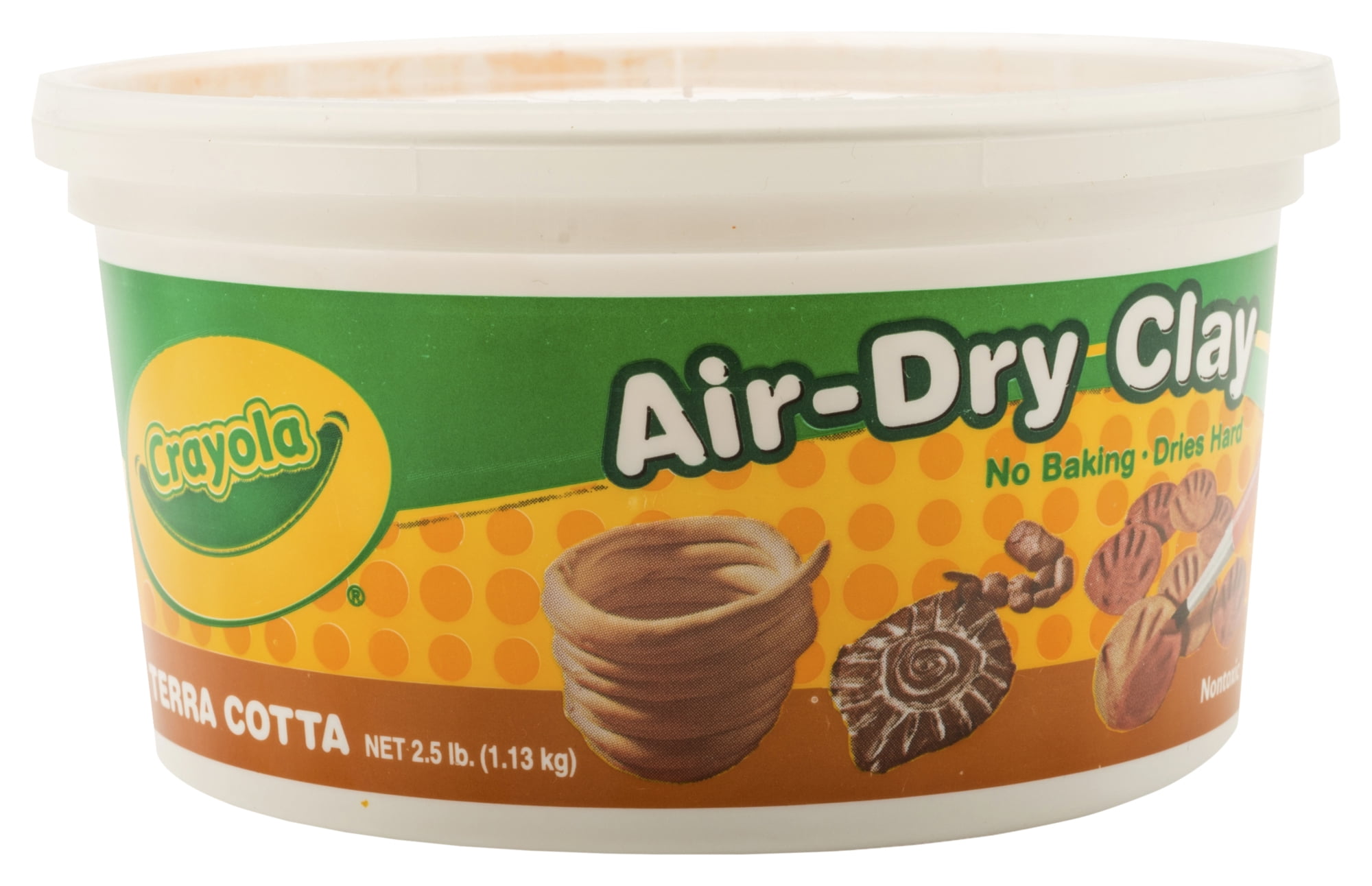 Crayola Air Dry Modeling Clay 2 5 Lbs Bucket No Bake Clay Terra 