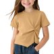 thumbnail image 1 of Camisetas de Manga Larga de Niños Tamaño 12-14 Juventud Camiseta de Color Sólido, Niño Pequeño 2T Cuello Redondo Top Casual para Niños Primavera Verano, 1 of 6