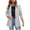 Gray, variant on hotojiny Blazers for Women Trendy Business Casual Coat Notched Lapel V Neck Work Suit Jacket with Button Fall Winter Clothing