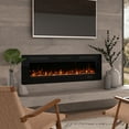 thumbnail image 5 of 60'' Electric Fireplace Recessed 3.8'' Ultra Thin Insert &Remote control, Adjustable flame color & time, Low Noise (Fake Fire), 5 of 11