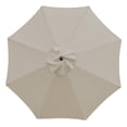 thumbnail image 1 of Paraguas Sunnyglade, toldo de repuesto de 9 pies, 8 varillas, color marrón claro, 1 of 6