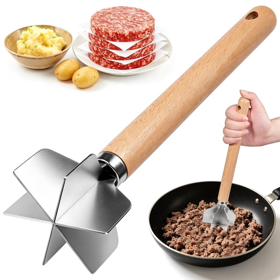 Gimgong Manual Meat Grinder, 304 Stainless Steel, 11 Inch