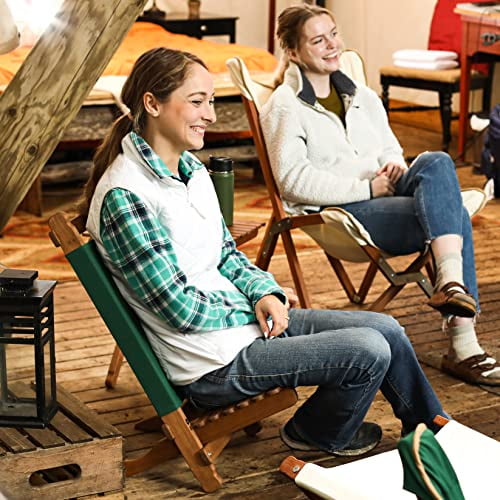 BYER OF MAINE, Pangean Lounger, Green, Durable Hardwood with Heavy