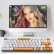 thumbnail image 1 of Tecla PBT para MX Switch Gaming Teclado mecánico Milk English Part (Bee) Ehuebsd Para estrenar, 1 of 7