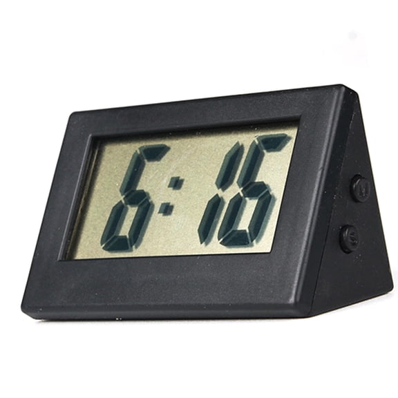 Tiny Desktop Timepiece With Clear LED Display Space Saving Desk Alarm Clock Portable Timer For Dorm Kitchen Office Desk