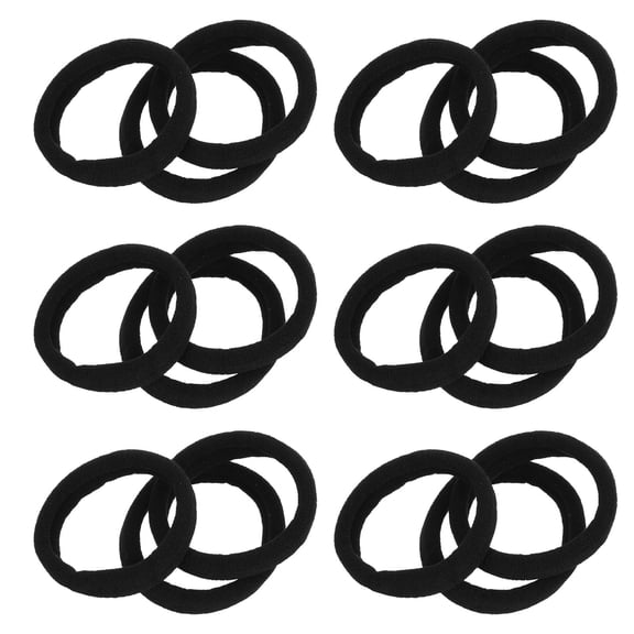 MEIBUTYUP 40 Pcs Black Hair Accessories Set Ponytail Holders Elastic Hair Ties for Women and Girls