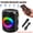Black Enhanced Edition - With Microphone, variant on Portable Karaoke System, Portable Speaker, Stereo Speaker, Subwoofer, Outdoor Wireless Speaker, Party Disco Light, TWS, TF, AUX, MIC, Microphone Selectable, Holiday Gift