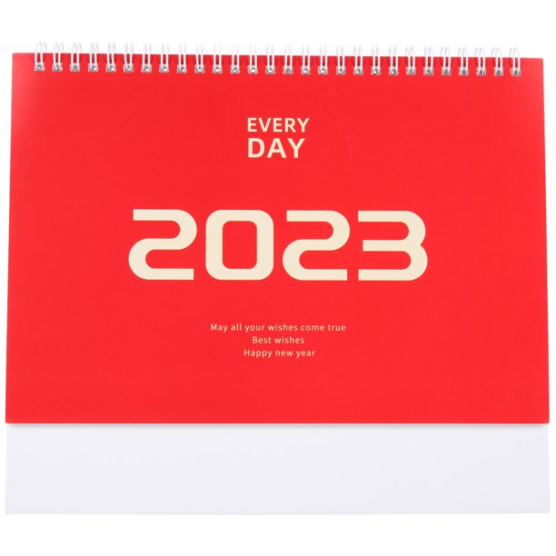 Household Desk Calendar 2023 Calendar Ornament Decorative Tabletop Calendar Office Calendar