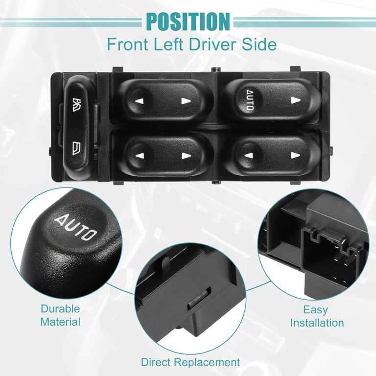 FORD EXPLORER 10/1996-09/2001 POWER WINDOW SWITCH LEFT HAND FRONT, UN FORD EXPLORER 10/1996-09/2001 POWER WINDOW SWITCH LEFT HAND FRONT, UN