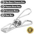 thumbnail image 3 of Laklulu Stainless Steel Sock Drying Rack, Hanger for Drying Socks, Underwear, Insoles, Baby Clothes, Gloves 100 Pegs Silver, 3 of 5