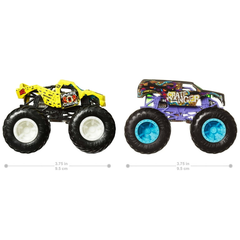 Hot Wheels Monster Trucks Demolition Doubles, 2-Pack of 1:64