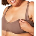 thumbnail image 4 of Sugar Candy Basic Wireless Nursing Bra (for F-K Cups), Maternity Seamless Breastfeeding Bralette, Cocoa, Large, 4 of 7