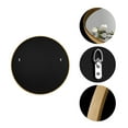WallBeyond 24 inch Round Mirrors Wood Frame Home Decor Wall Mirror
