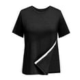 thumbnail image 4 of Krdevn Women's Basic Round Neck T Shirt Soft Comfortable Casual Pure Color Top for Daily Wear All Seasons,Women's Tops, Tees & Blouses,Size:S, 4 of 5