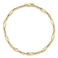 thumbnail image 4 of Cheville en Or Jaune 14k Polie à Motif Diamant, 4 of 4