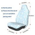 thumbnail image 3 of Wukai Cute Bunny Full Set Car Seat Covers with Soft Padding Universal Auto Front Seats Protector and Cushion Mat, 3 of 5