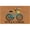 Bicycle, variant on Printed Natural Coir Fibers Heavy Duty Colorful Welcome Door Mat, Summer Fun Non Slip Recycled Rubber Backing Outdoor Doormat for Porch, Patio, Entryway & High Traffic Areas, 18" x 30"