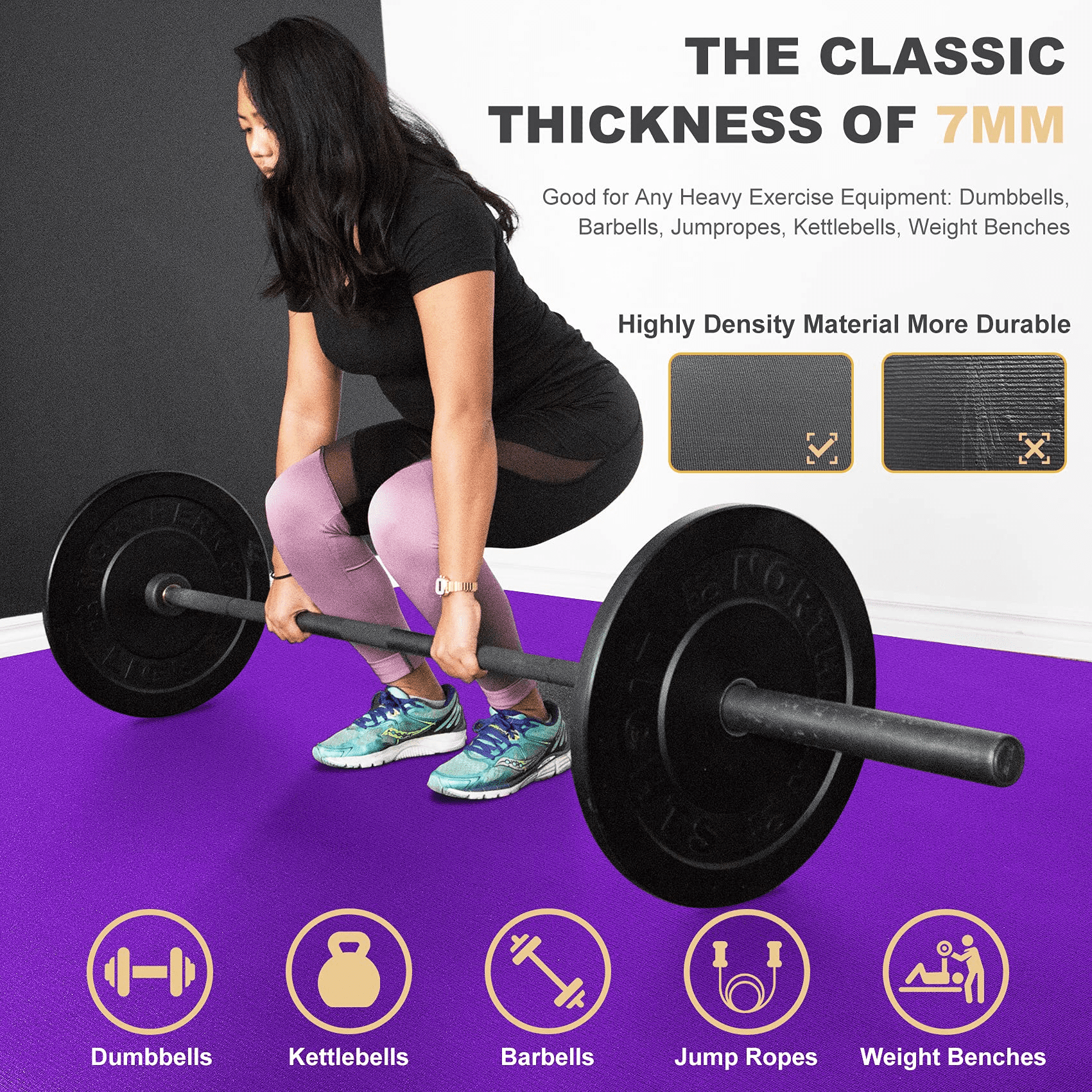 See You In Gym Fitness Workout Weights Mat Rug Carpet Anti-slip Floor Mats  Bedroom Fitness Workout Fitness Exercise Gym Weights - Mat - AliExpress