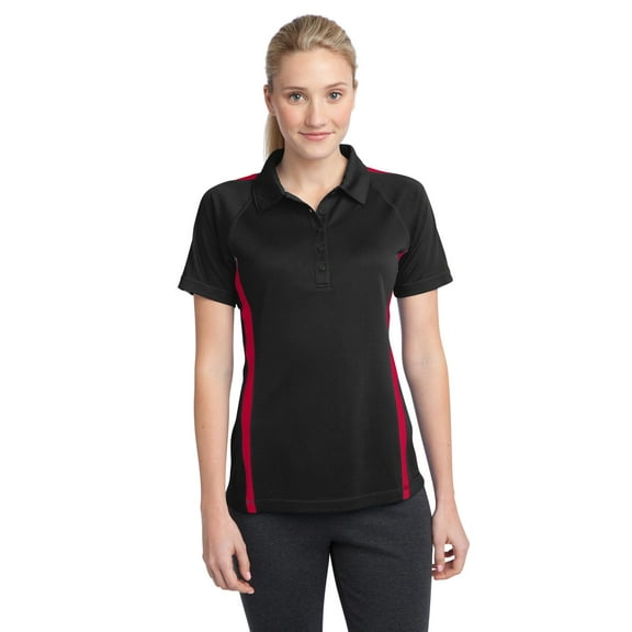Sport-Tek Ladies PosiCharge Micro-Mesh Colorblock Polo