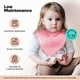 thumbnail image 5 of Baberos KiddyStar de algodón orgánico para bebés, paquete de 8 unidades, absorbentes y ajustables, 5 of 7