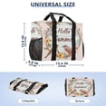 thumbnail image 3 of Hello Summer Flower Bird Butterfly Reusable Grocery Bags with Handle Side Pocket Waterproof Shopping Portable Tote, 3 of 8