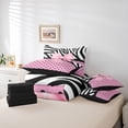 thumbnail image 6 of Castle Fairy Pink Bow Twin Bedding Sets,Black Polka Dots Bedding Comforter Set, 6 of 8