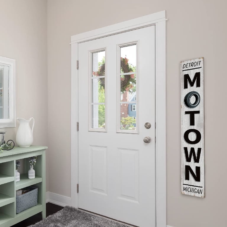 My Word! Detroit Michigan Motown Welcome Sign and porch leaner for