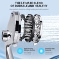 thumbnail image 2 of PHANCIR Magnetic Handheld Showerhead with 10 Spray Modes, 5" Large Anti-Clog Shower Head, Hard Water Softener Filter, 59" Hose & High Pressure for Bathroom, 2 of 9