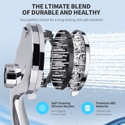 PHANCIR Magnetic Handheld Showerhead with 10 Spray Modes, 5 Large Anti-Clog Shower Head, Hard Water Softener Filter, 59 Hose & High Pressure for Bathroom