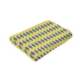 thumbnail image 6 of Kll Fleece Blanket Plush Throw Blanket Mardi Gras Purple Yellow Plaid,Soft Fuzzy Cozy Flannel Blanket For Couch Sofa Bed.(50"X40"), 6 of 9