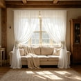 2Pcs Mermaid Iridescent Sheer Organza Bow Curtain Tiebacks, Elegant ...