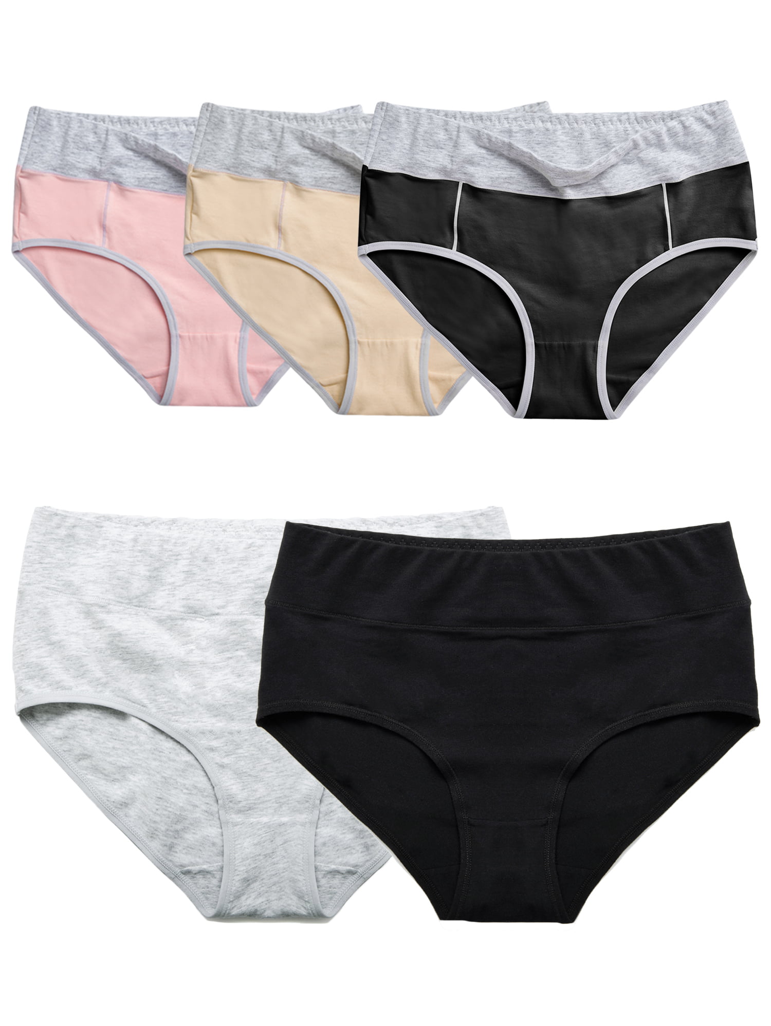 Women's Plus Seamless Hipster Panties, Soft Breathable Assorted Full ...