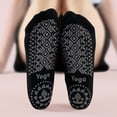 thumbnail image 6 of Babcutegg Pilates Socks for Women Athletic Wear with Straps Yoga Non-Slip Gym Wear Comfortable and Breathable Womens Athletic Wear Black Size Free Size, 6 of 6