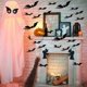thumbnail image 5 of Decoración de pared NQ Halloween pegatinas de murciélago 3D 60 piezas negro, 5 of 5
