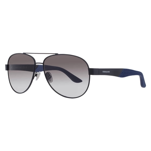 Salvatore Ferragamo SF275SN 002 62mm Aviator Sunglasses Men's Matte Black