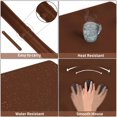 thumbnail image 3 of SHIQI-Bleswin Multifunctional Large Desk Mat, Double Sided Computer Desk pad, Extended Mouse Mat, Office Desk Protector with Waterproof PU Leather, 35.4''×16.9'', Office Home Writing Pad (Brown+Grey), 3 of 4