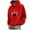 Red, variant on LUOGENLI Hoodies for Men Zip up Navy Blue Halloween Pullover Hoodie Long Sleeve Casual Sweatshirt with Graphic Print for Fall Season Comfort Fit Full Zipper Hoodies for Men Big and Tall Red Size L