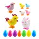 thumbnail image 3 of Juguetes de cuerda de Pascua,Juguetes de cuerda de Pascua y conejitos de cuerda,Rellenos para cestas de Pascua para niños y niñas,Juguetes de peluche de pollito para fiestas,relleno, 3 of 8